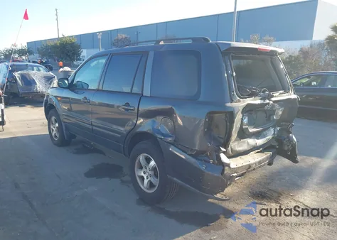 2006 Honda Pilot Ex-L из США, поврежденный, VIN 2HKYF18796H552651